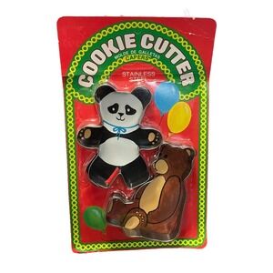 Lone Toy Tree Cookie Cutters Bear Shape 2 Pk Stainless Steel